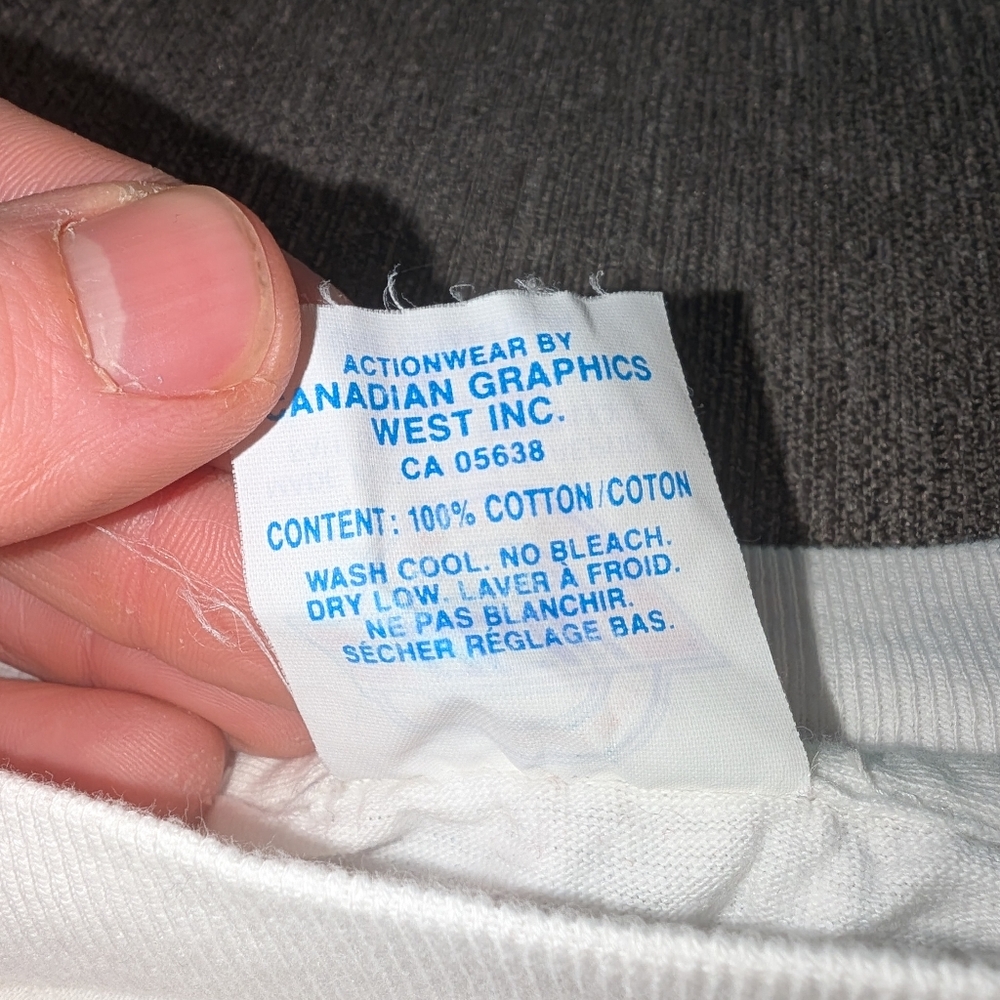 Vintage 1992 Toronto Blue Jays MLB American League Champions White Team T-Shirt - Picture 4 of 6